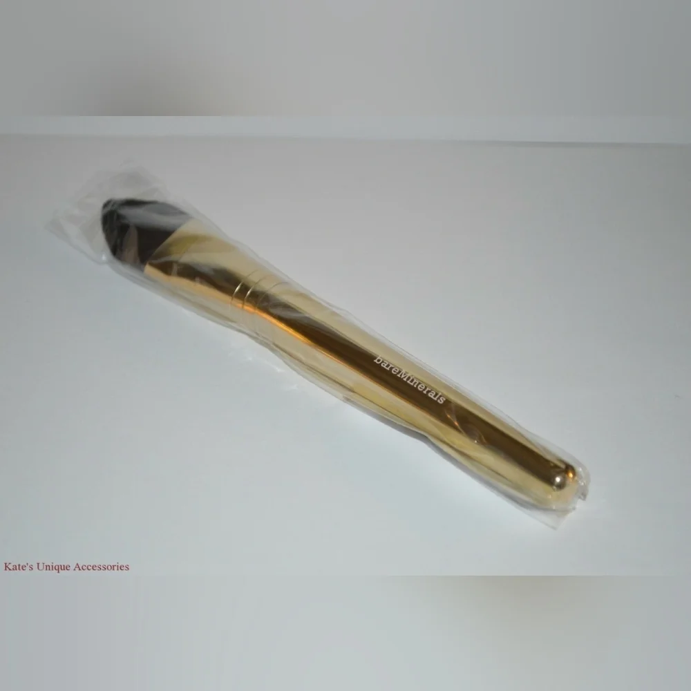 ❇️🧚‍♀️Bareminerals RARE Lim Ed. Gold Complexion Perfection Brush NWT